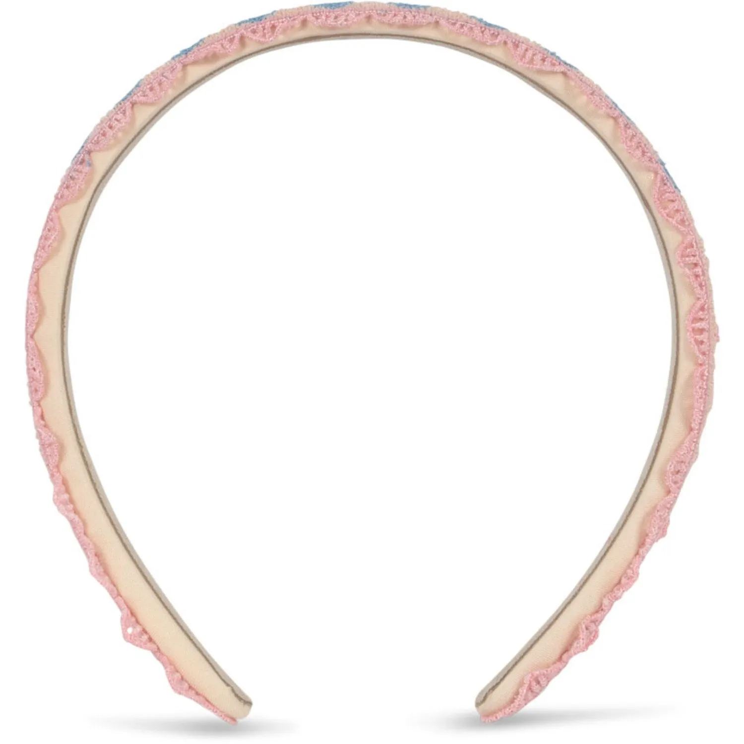Konges Sljd Buttercream Heart Embroidery Hairbrace