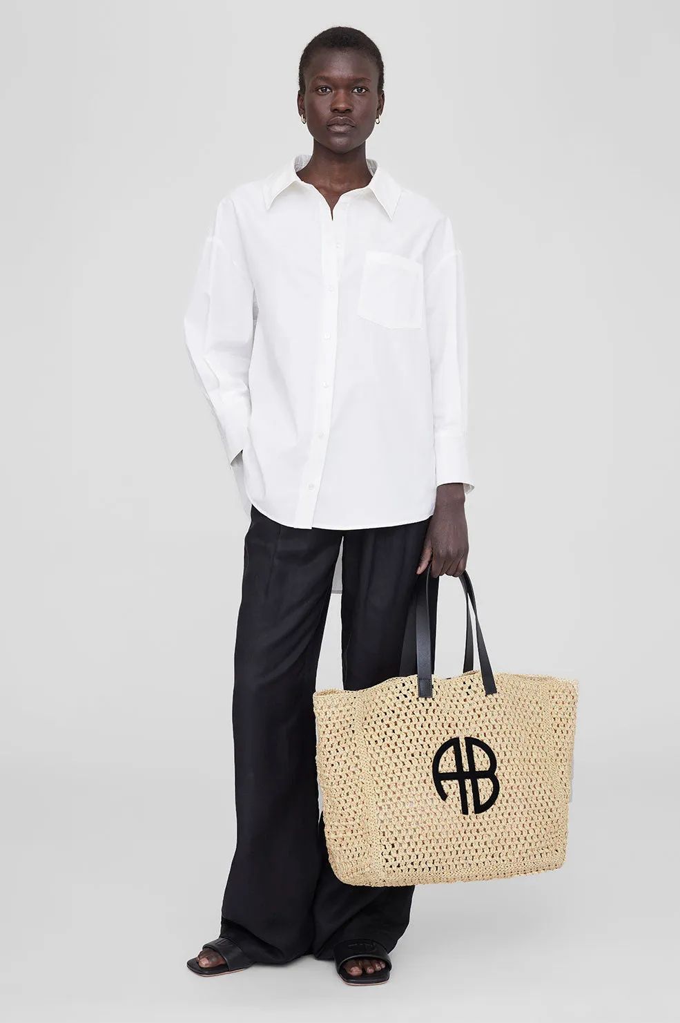 Large Rio Tote - Natural -ANINE BING