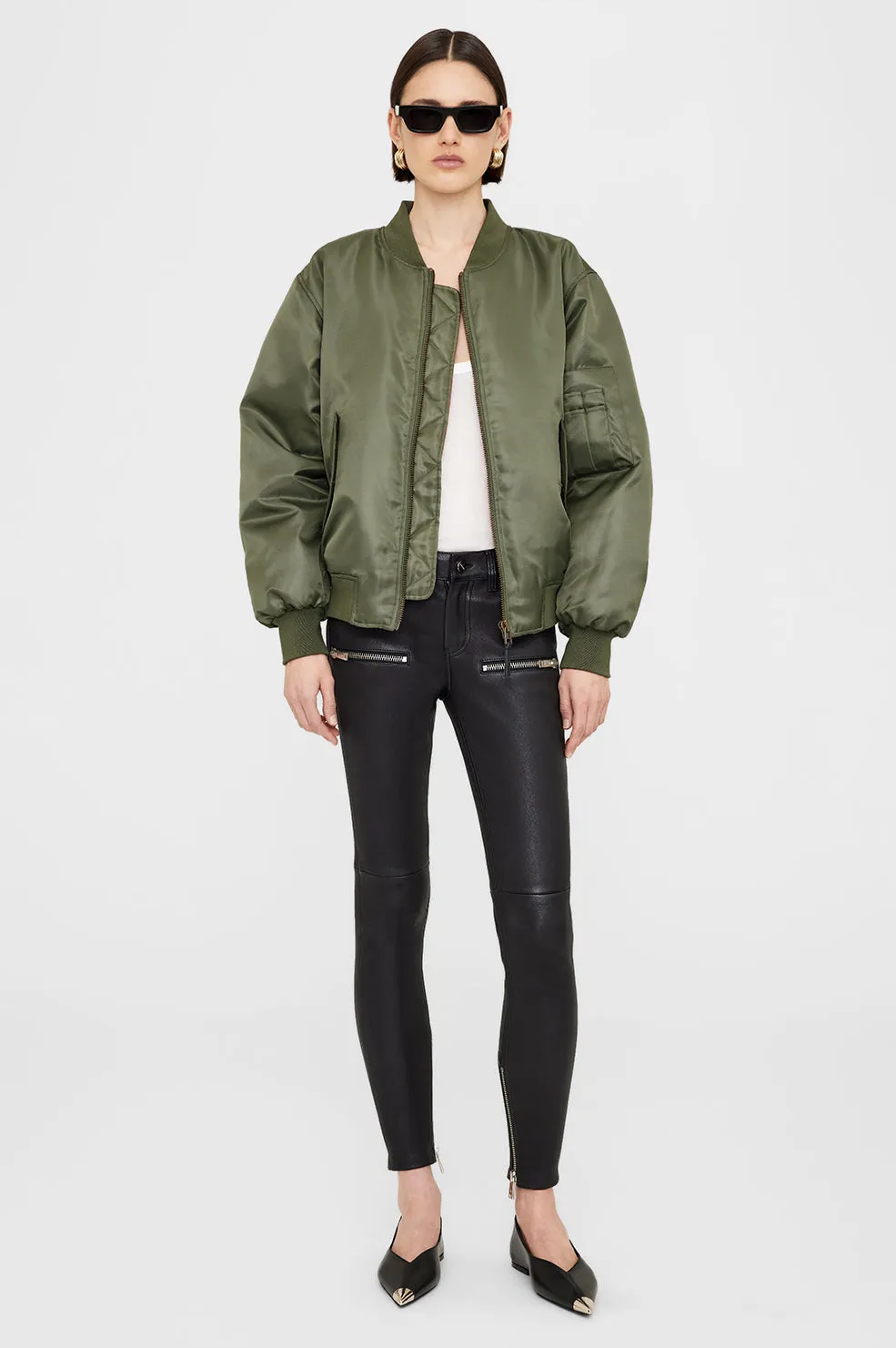Leon Bomber - Army Green -ANINE BING