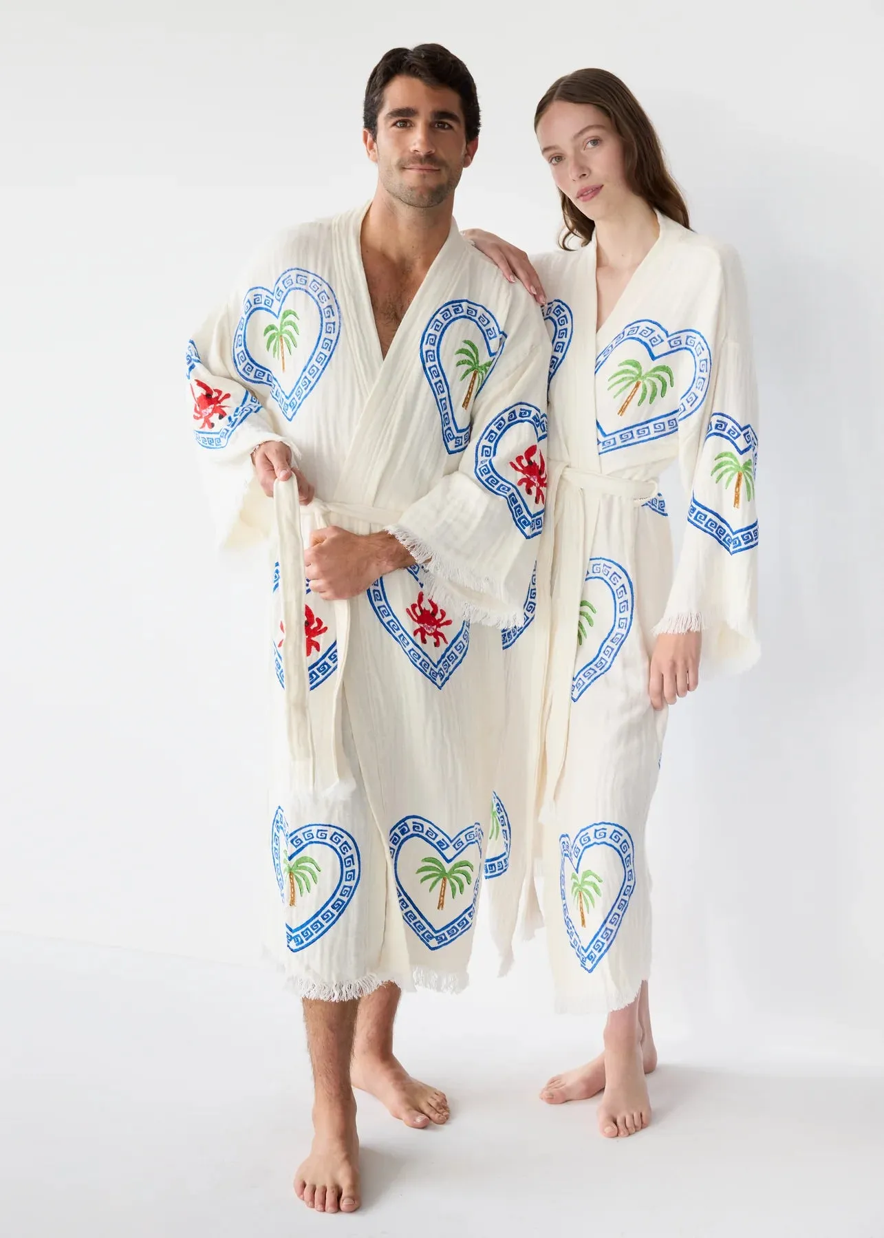 2025 FASHION TRENDS FOR WOMEN LONG ROBE  - NATURAL / MULTI MOTIF - CIE CIE
