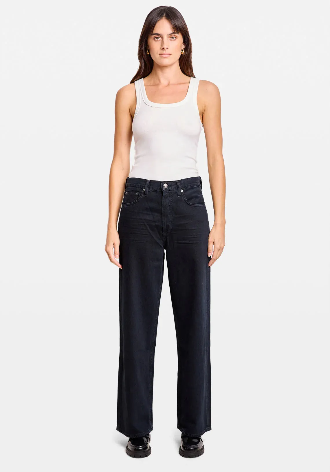 2025 FASHION TRENDS FOR WOMEN LOW SLUNG BAGGY - CRUSHED - AGOLDE