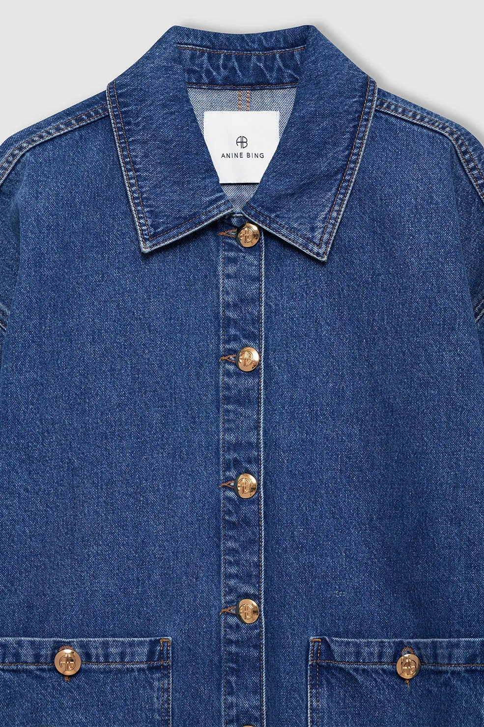 Luca Jacket - Clean Indigo Denim -ANINE BING