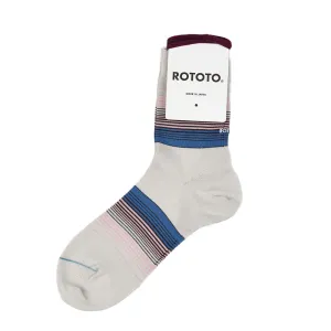Luxury Feel Rototo Four Stripe Light Gray  Limited Stock!