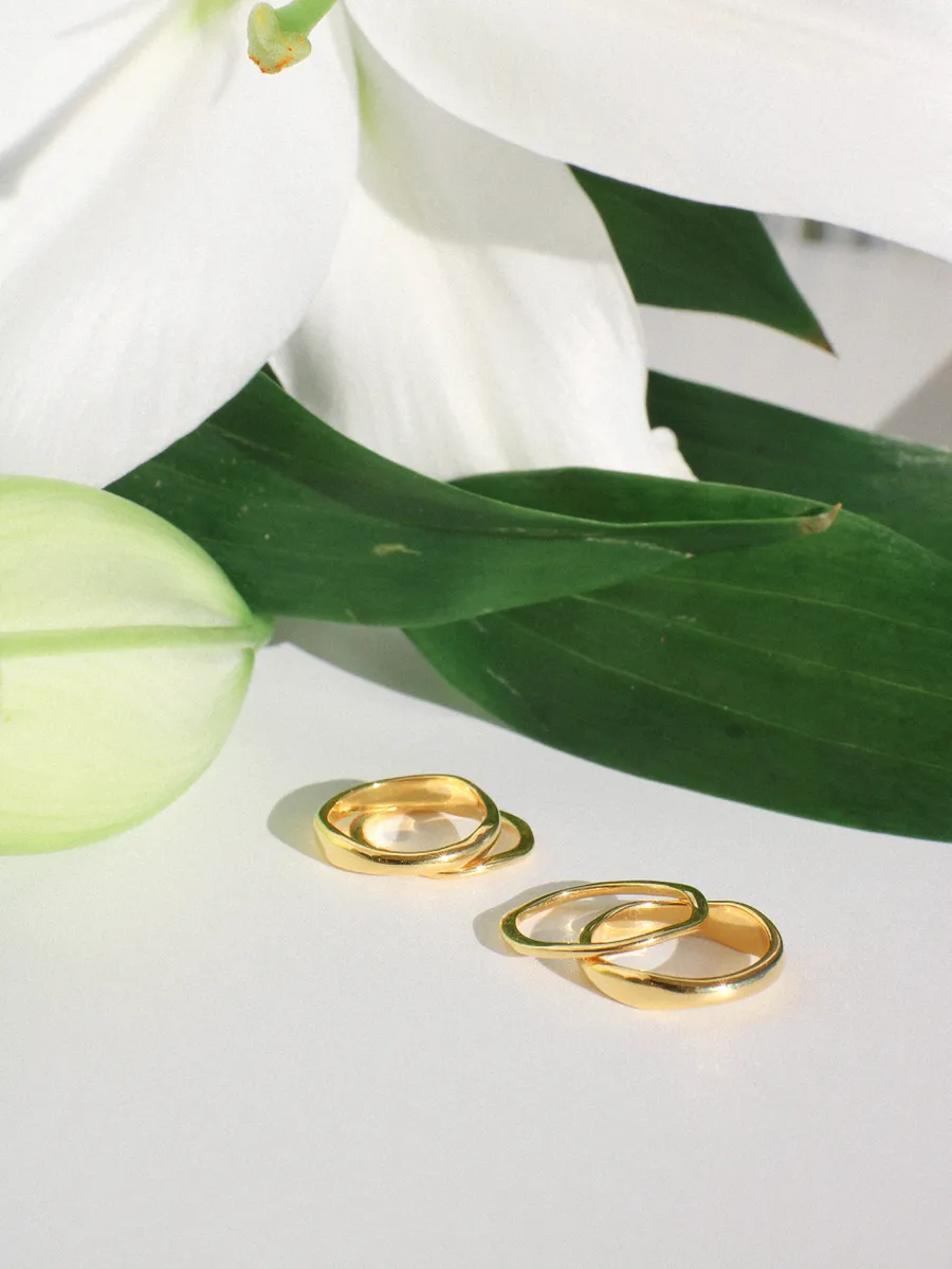 MARINA RING SET - GOLD - AVANT STUDIO