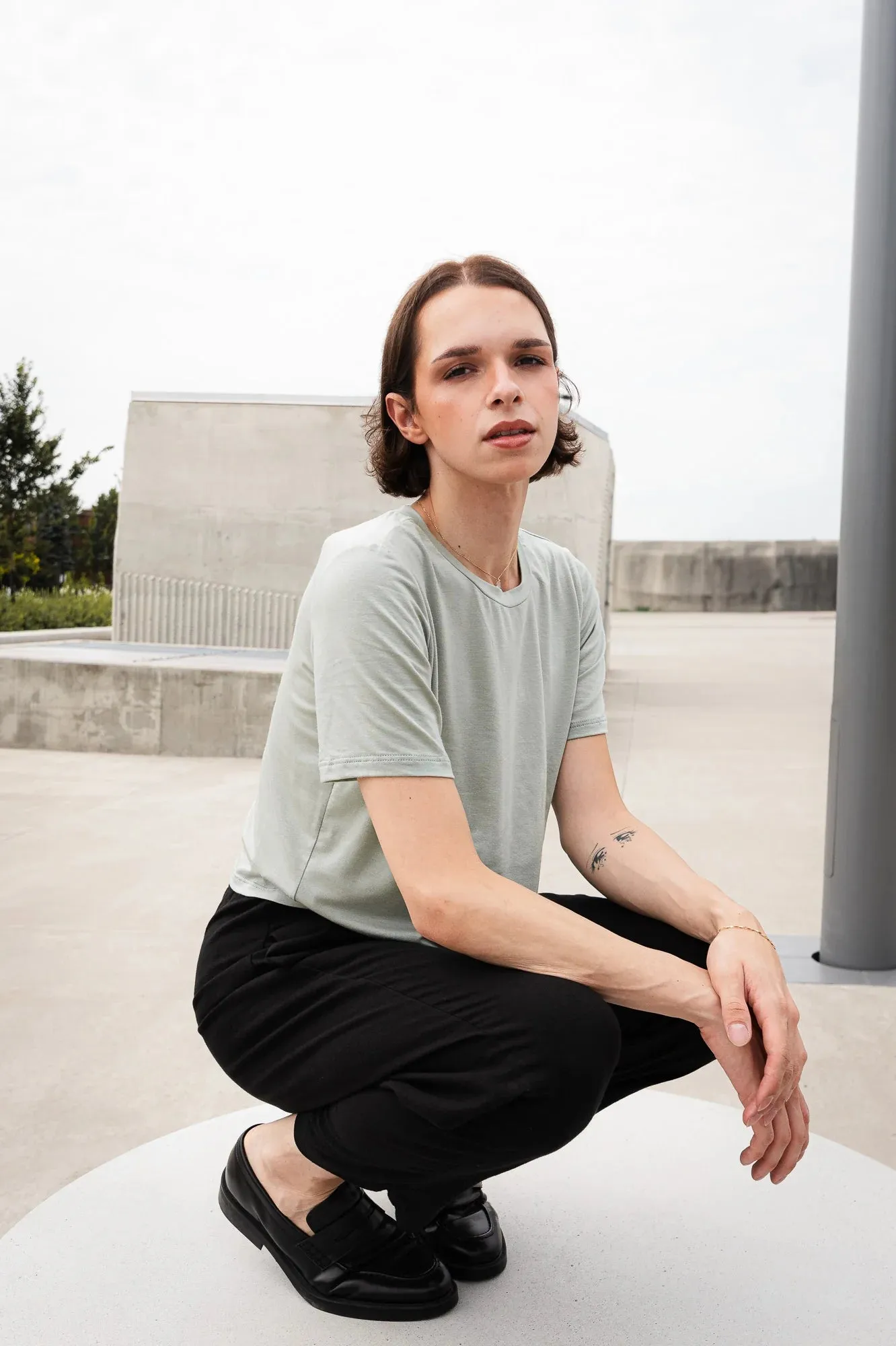 MAS MONTREAL - SANTIAGO T-SHIRT - SEAFOAM - SS25