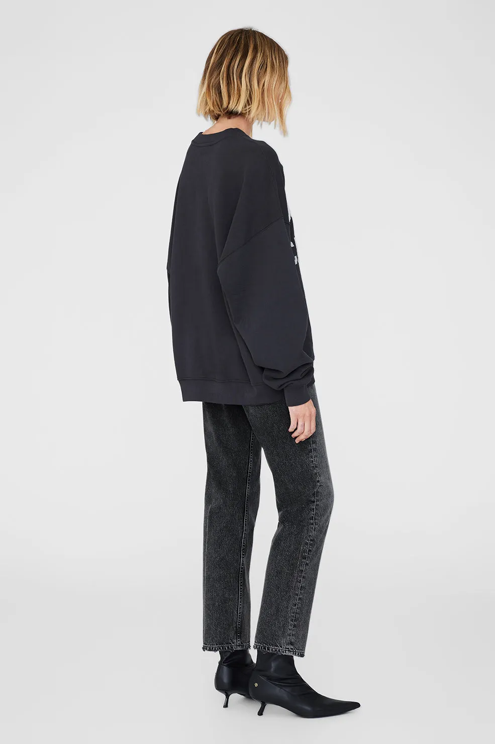 Miles Sweatshirt Anine Bing - Vintage Black -ANINE BING