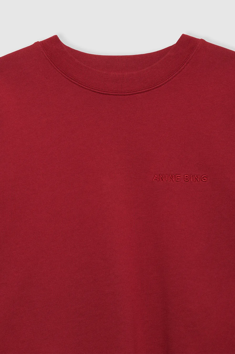 MILES SWEATSHIRT - WASHED RED - ANINE BING