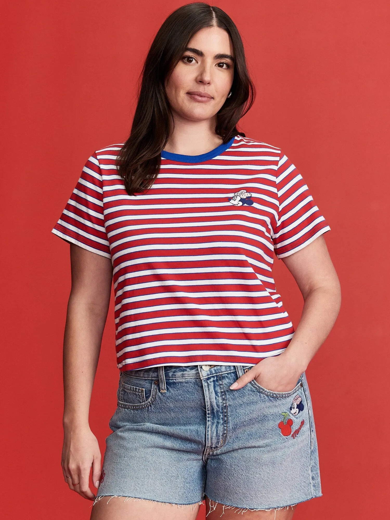 Old Navy x Disney Minnie Mouse Cropped T-Shirt