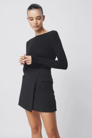 2025 FASHION TRENDS FOR WOMEN ON MY WAY MINI SKIRT - BLACK - MOSSMAN