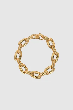 Oval Link Bracelet - Gold -ANINE BING