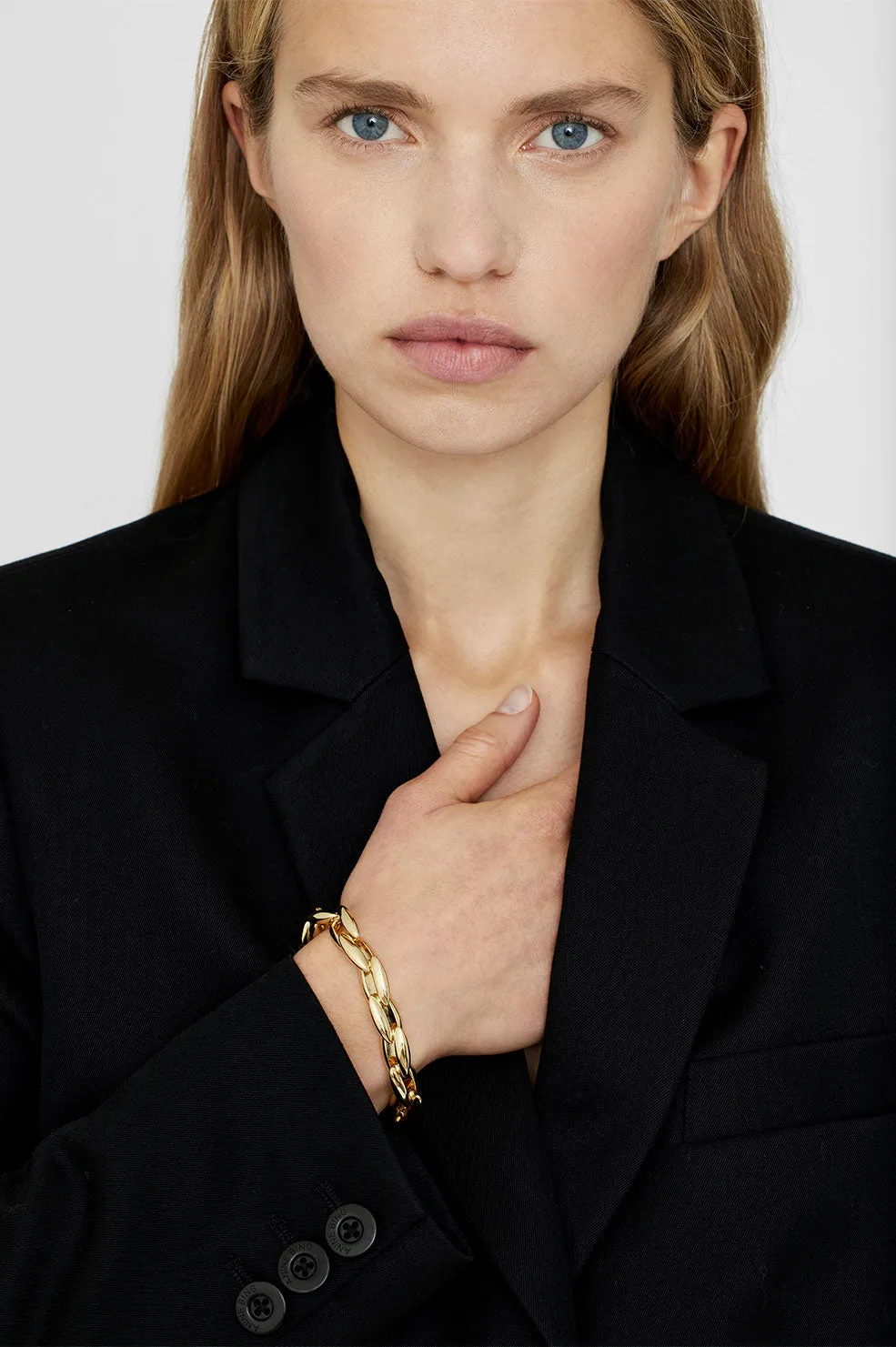 Oval Link Bracelet - Gold -ANINE BING