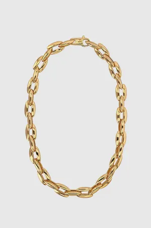 Oval Link Necklace - Gold -ANINE BING