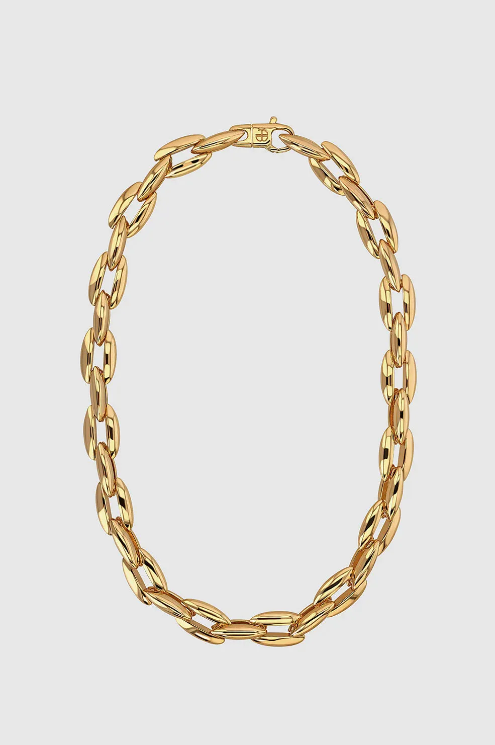 Oval Link Necklace - Gold -ANINE BING