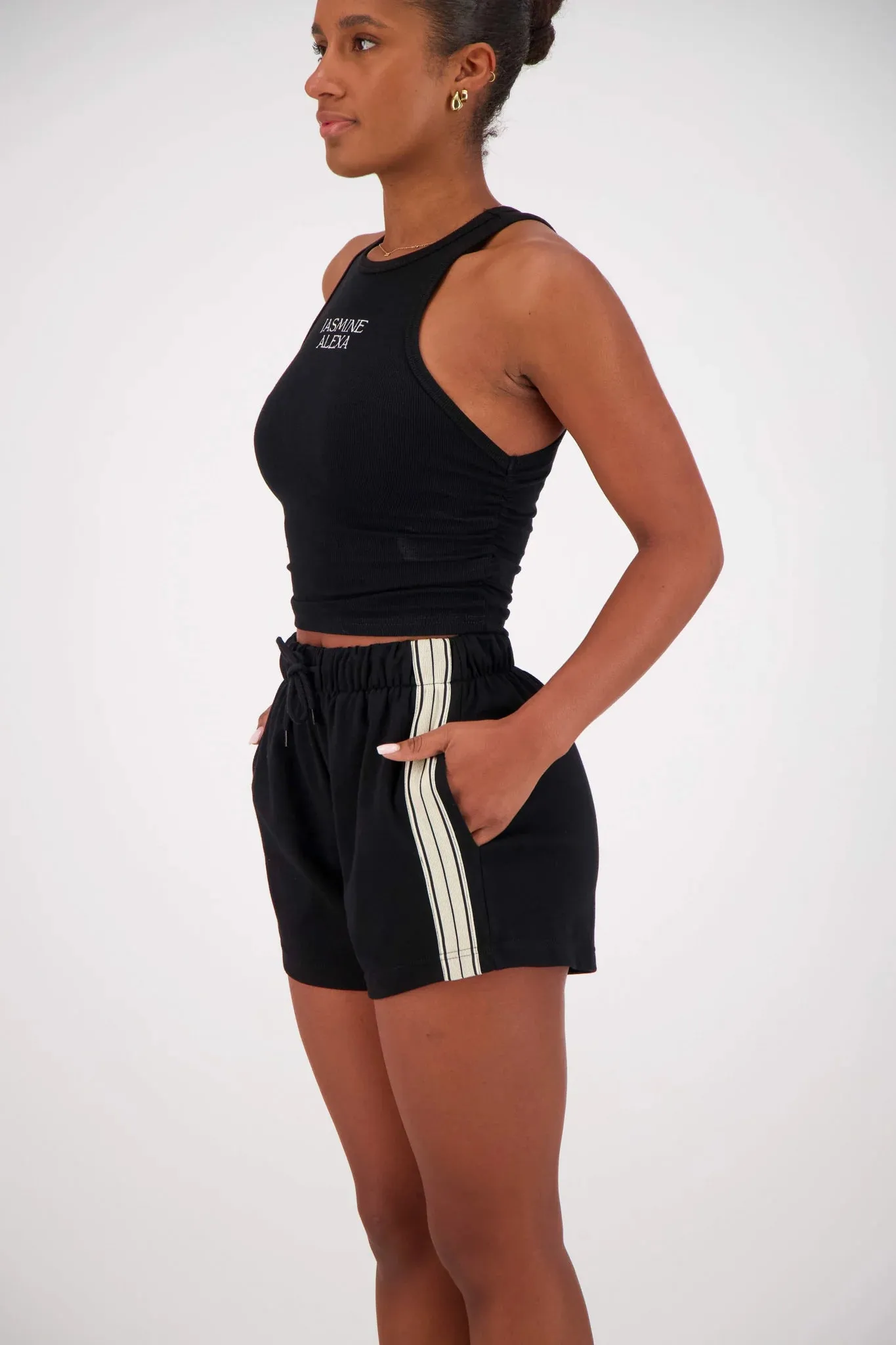 PANAREA SHORTS - BLACK - JASMINE ALEXA