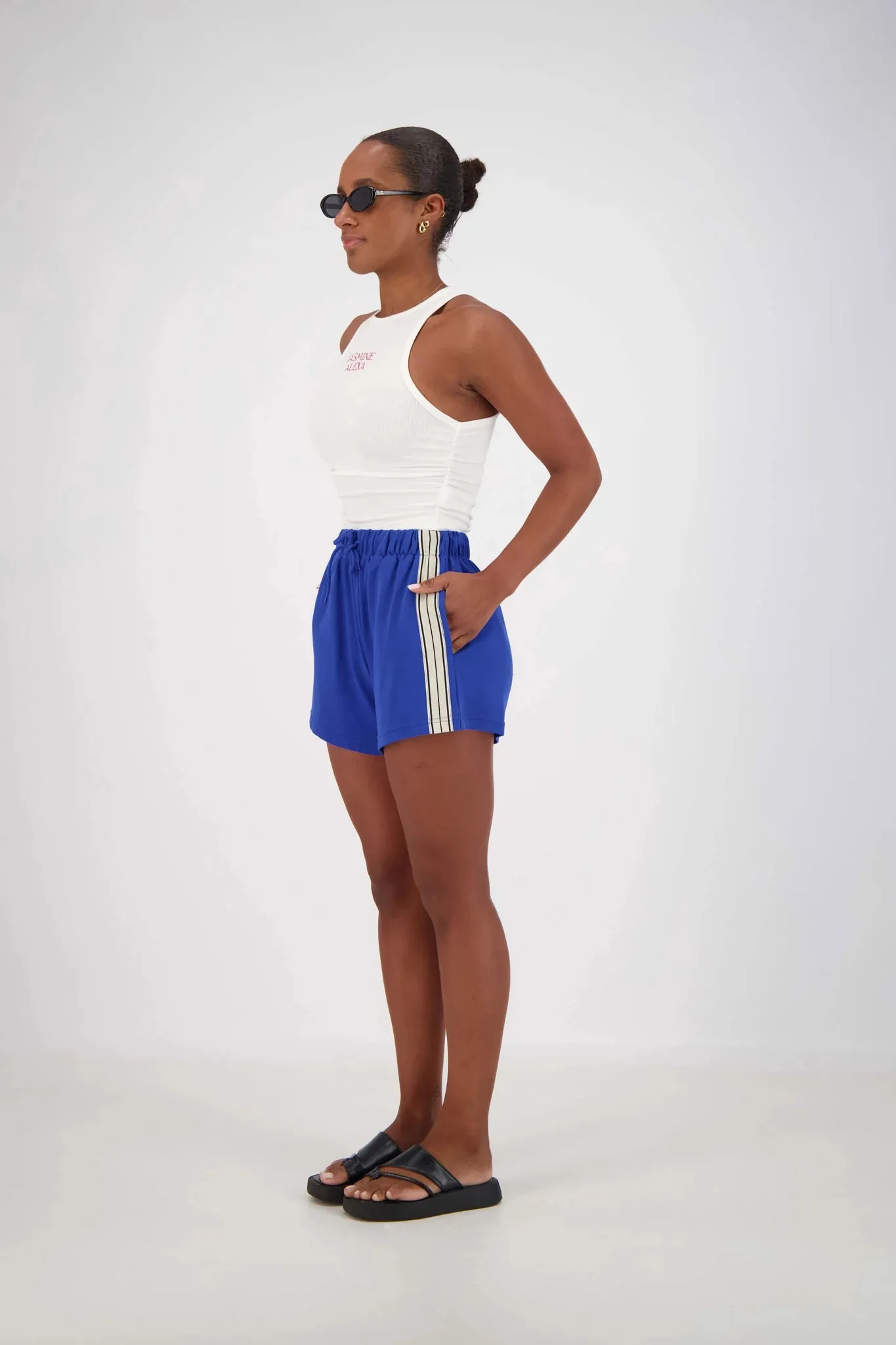 PANAREA SHORTS - COBALT BLUE - JASMINE ALEXA