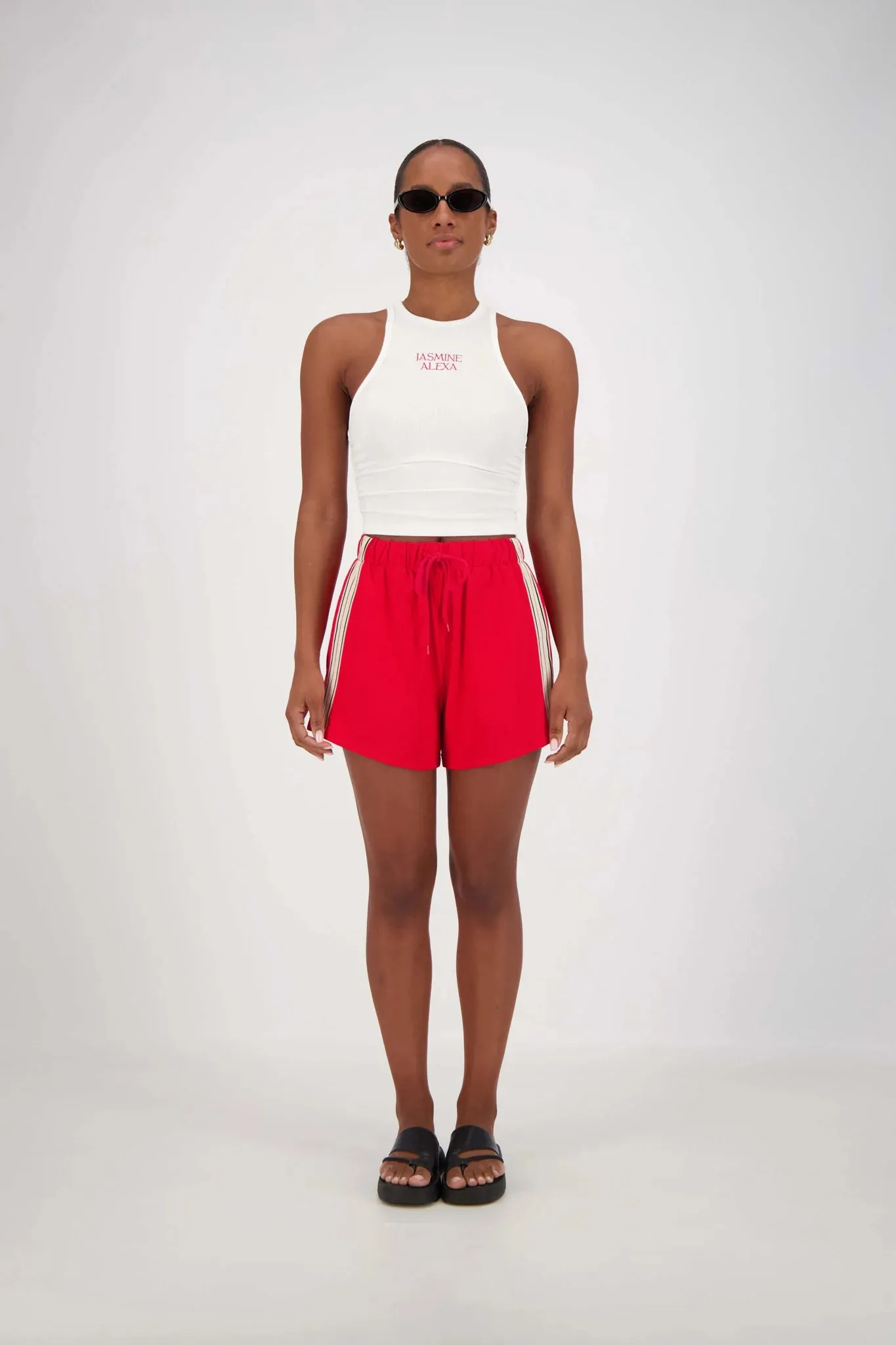 PANAREA SHORTS - RED - JASMINE ALEXA