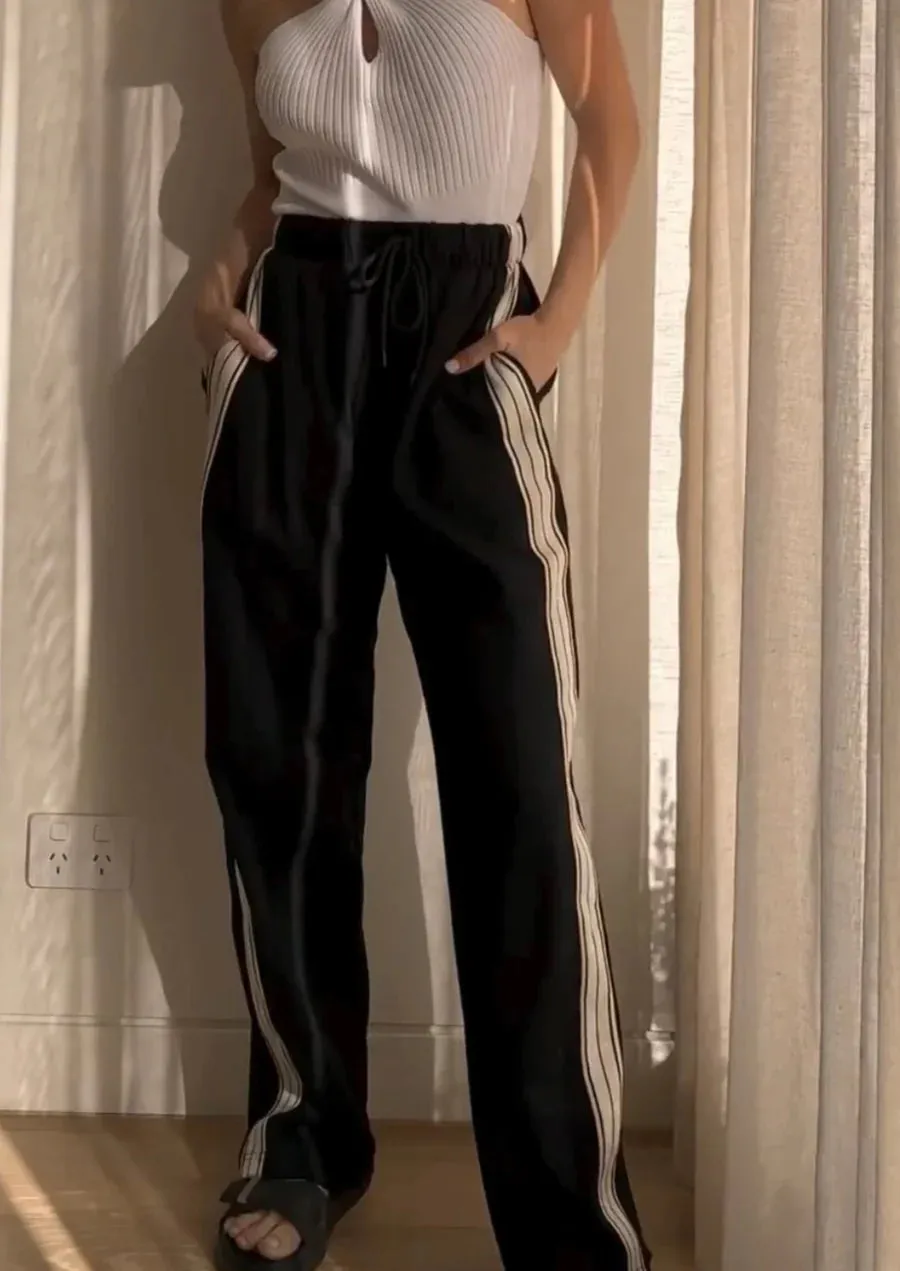 PANAREA TRACKPANT  - BLACK - JASMINE ALEXA
