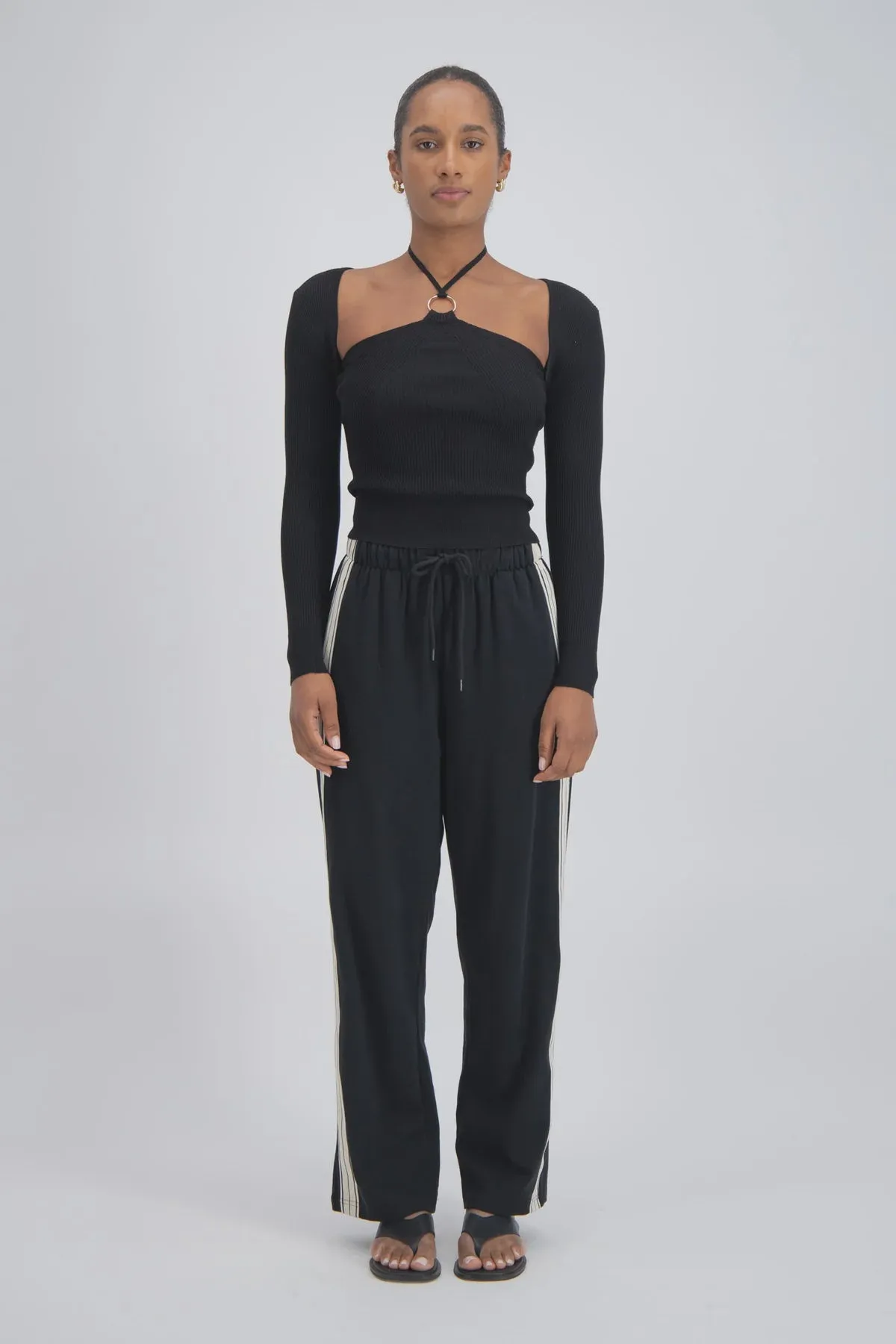 PANAREA TRACKPANT  - BLACK - JASMINE ALEXA