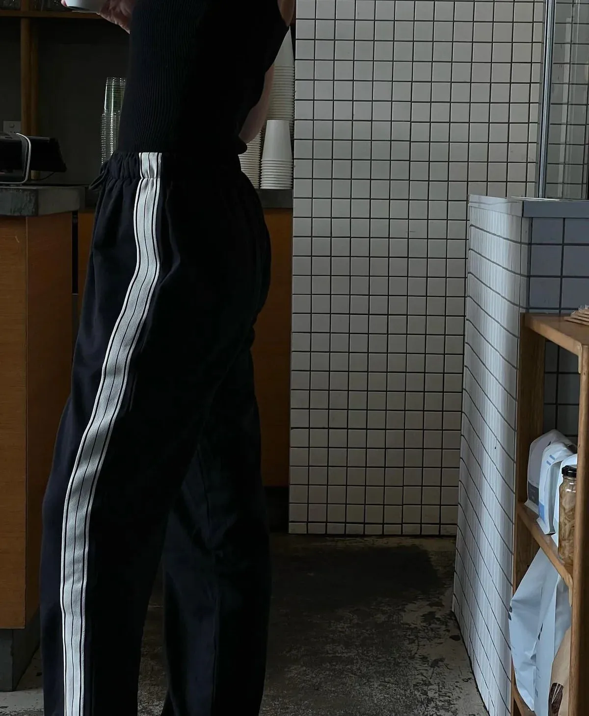PANAREA TRACKPANT  - BLACK - JASMINE ALEXA