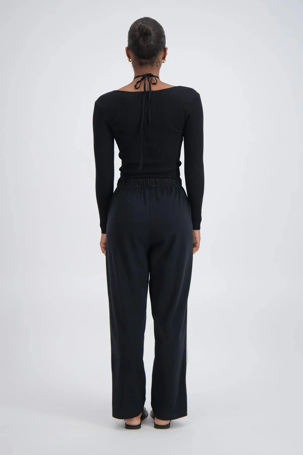 PANAREA TRACKPANT  - BLACK - JASMINE ALEXA