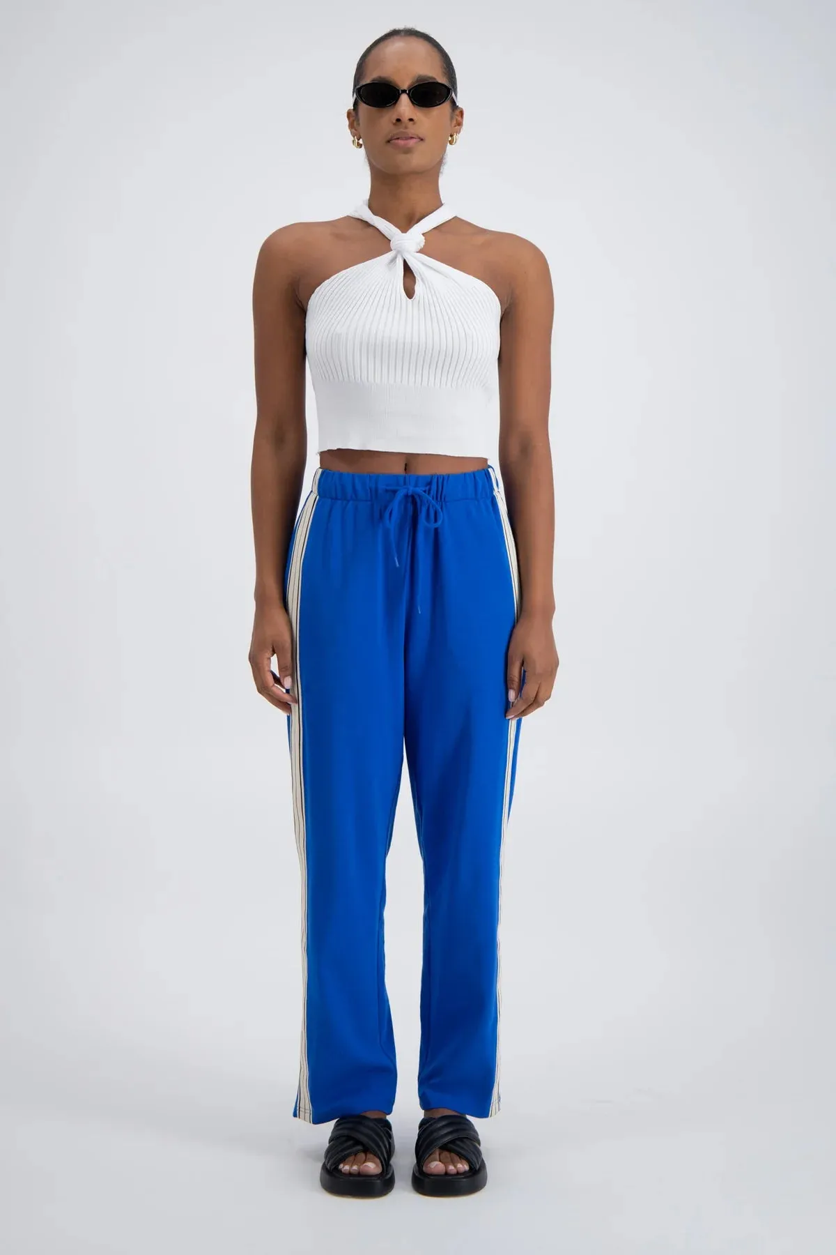 2025 FASHION TRENDS FOR WOMEN PANAREA TRACKPANT - COBALT BLUE  - JASMINE ALEXA