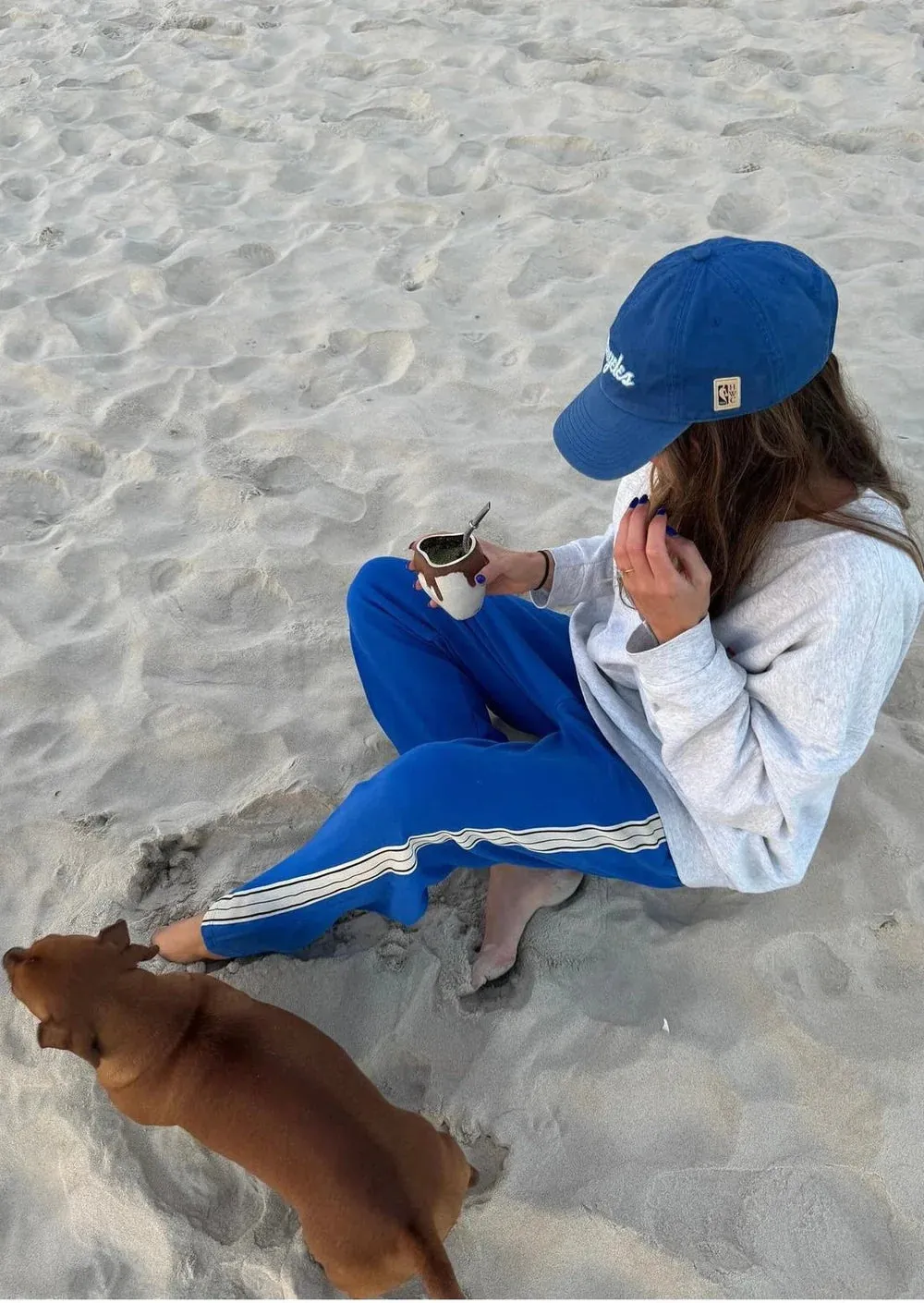 2025 FASHION TRENDS FOR WOMEN PANAREA TRACKPANT - COBALT BLUE  - JASMINE ALEXA
