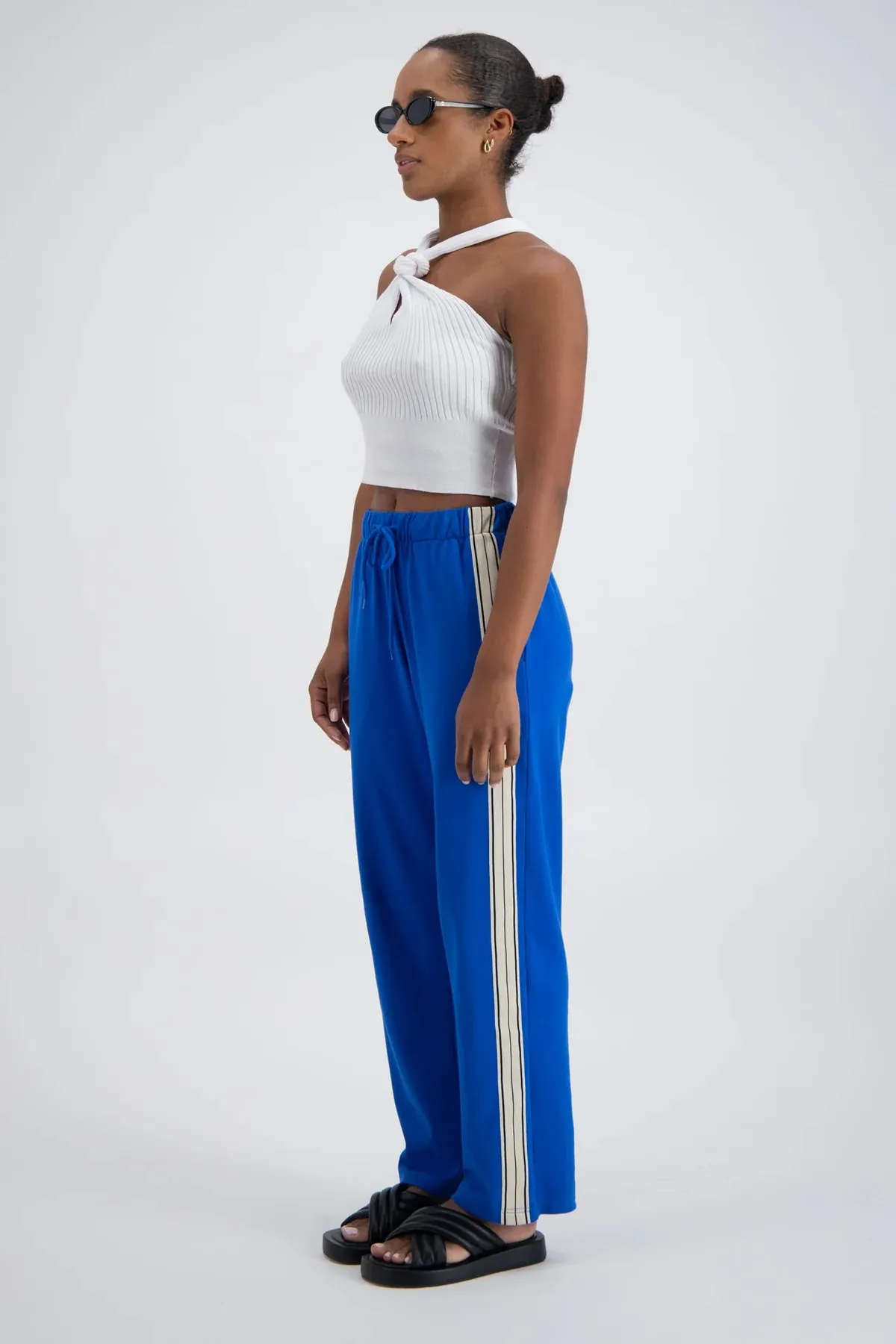 2025 FASHION TRENDS FOR WOMEN PANAREA TRACKPANT - COBALT BLUE  - JASMINE ALEXA