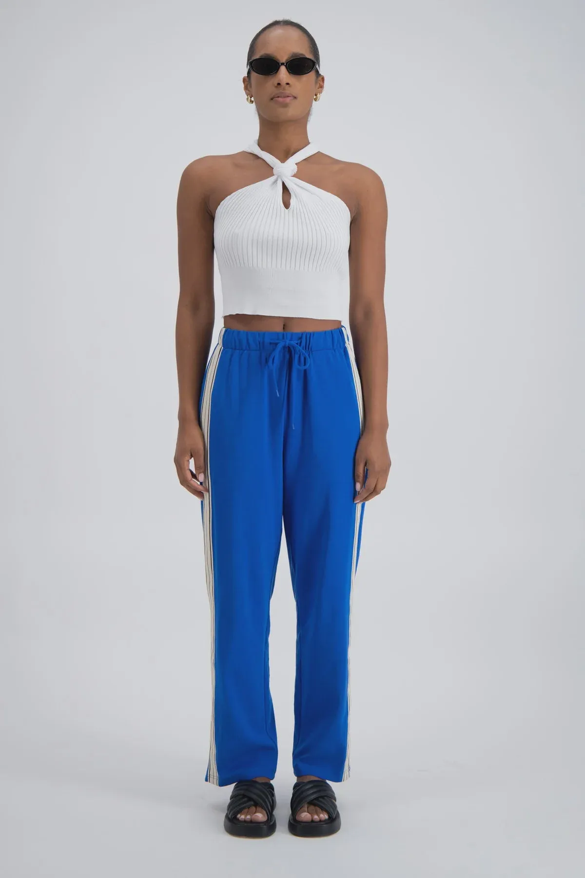 2025 FASHION TRENDS FOR WOMEN PANAREA TRACKPANT - COBALT BLUE  - JASMINE ALEXA