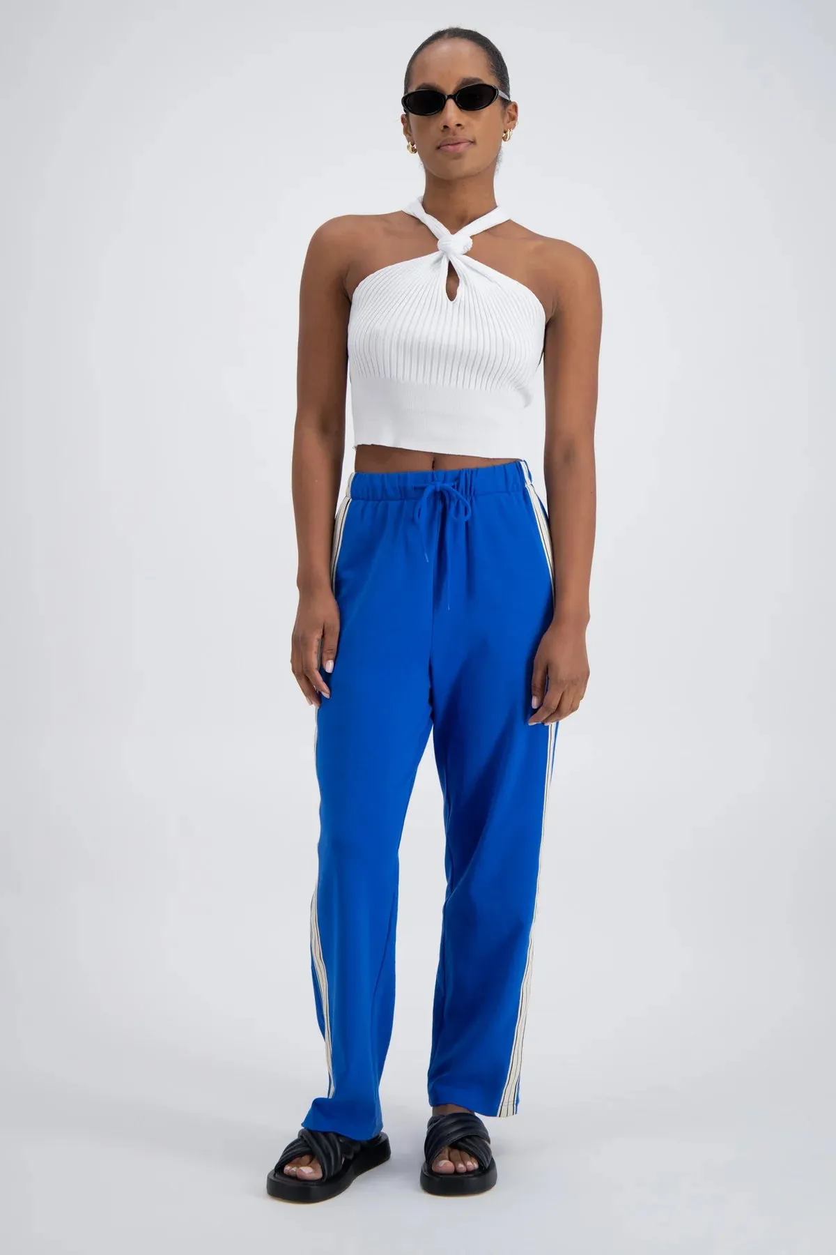 2025 FASHION TRENDS FOR WOMEN PANAREA TRACKPANT - COBALT BLUE  - JASMINE ALEXA