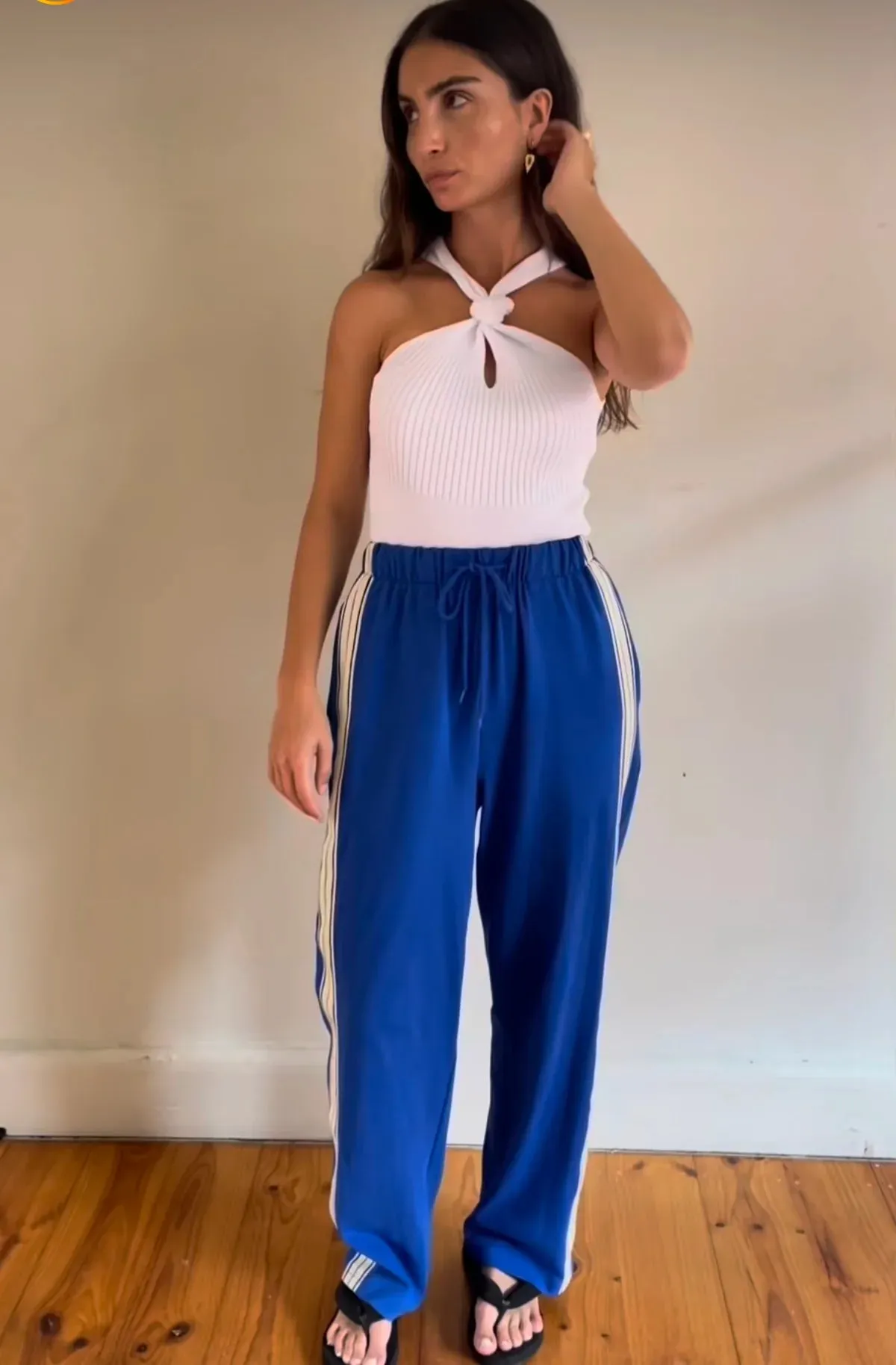 2025 FASHION TRENDS FOR WOMEN PANAREA TRACKPANT - COBALT BLUE  - JASMINE ALEXA