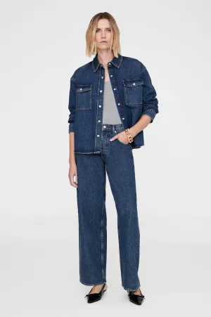 2025 Fashion Trends Paxton Shirt - Sea Blue -ANINE BING