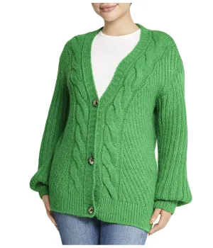 Premium Quality Deep V Cable Cardigan  Last Few Pieces!