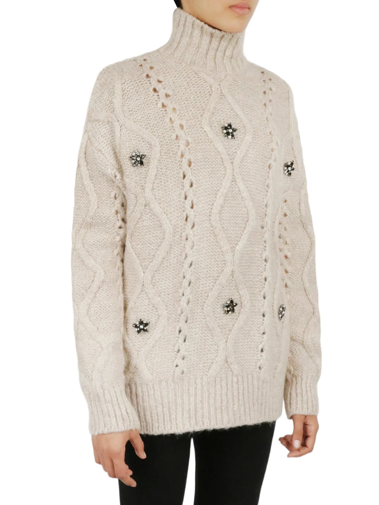 Premium Quality Floral Embellished Sweater  Ends Soon!