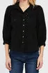 Premium Quality Teehan 3/4 Puff Sleeve Button Down Eyelet Shirt  Limited Stock!
