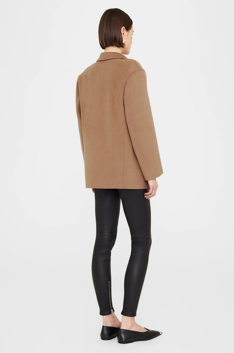 Quinn Blazer - Camel Cashmere Blend -ANINE BING