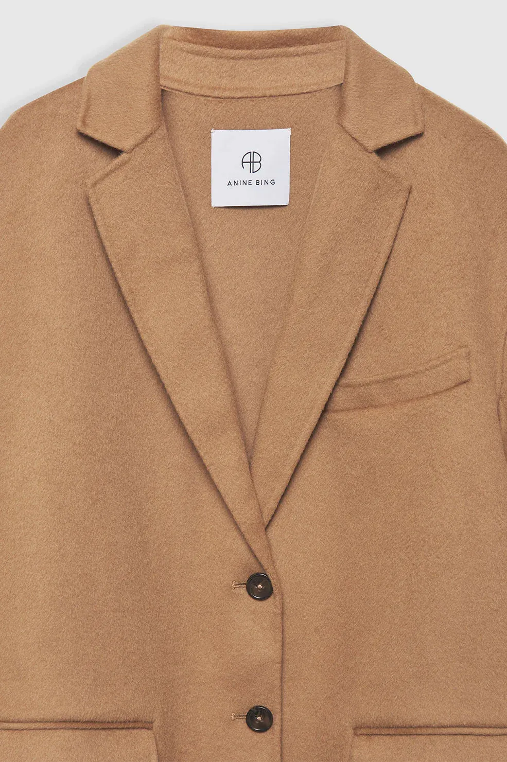 Quinn Blazer - Camel Cashmere Blend -ANINE BING