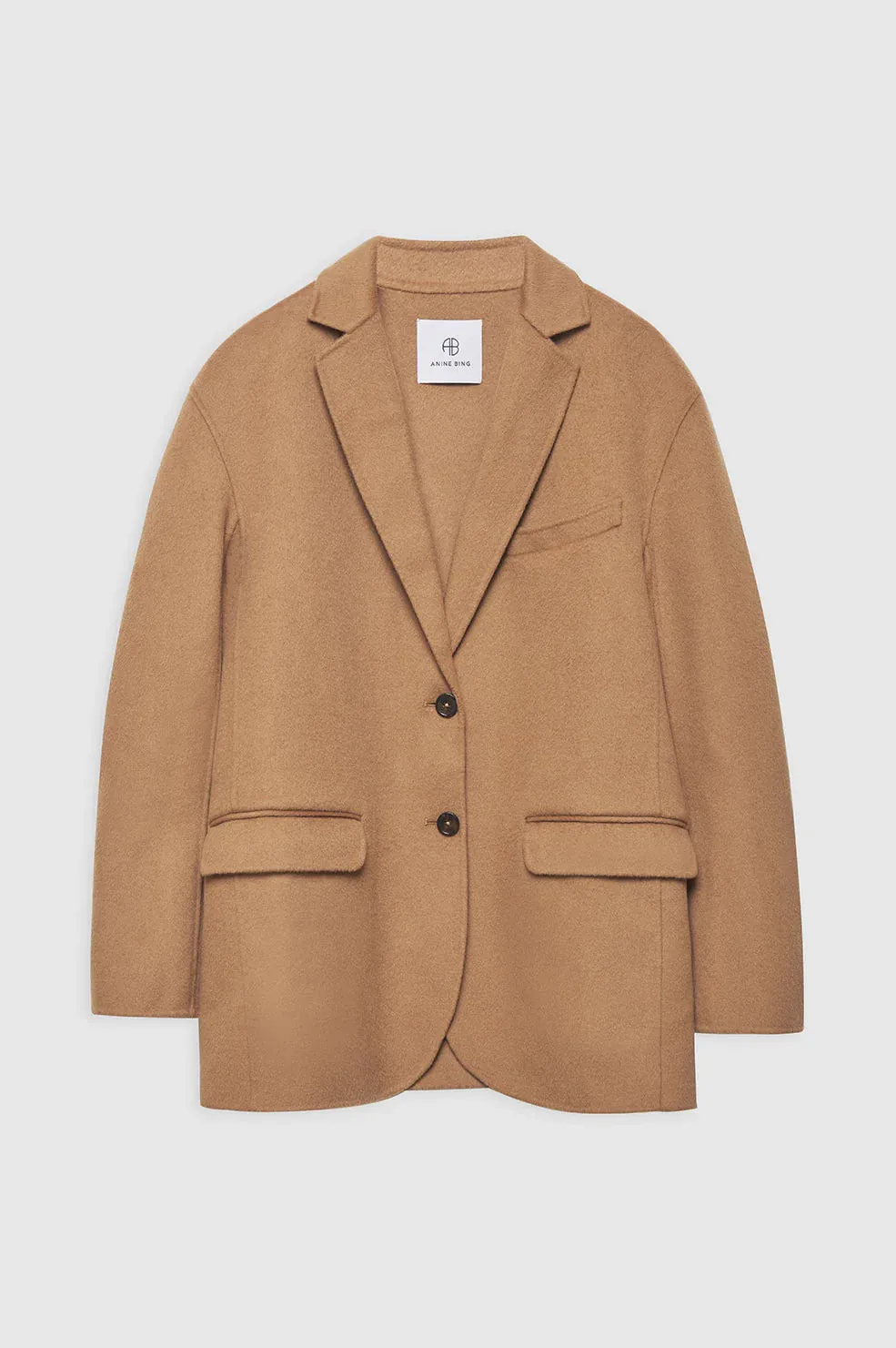 Quinn Blazer - Camel Cashmere Blend -ANINE BING
