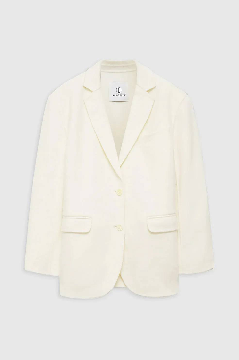 Quinn Blazer - White Cashmere Blend -ANINE BING
