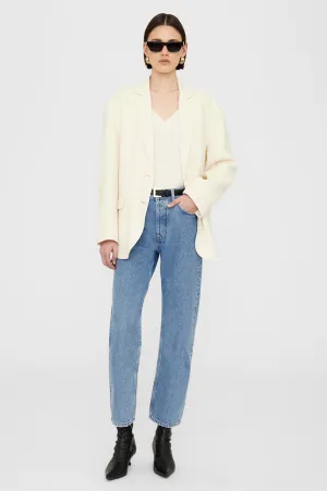 Quinn Blazer - White Cashmere Blend -ANINE BING