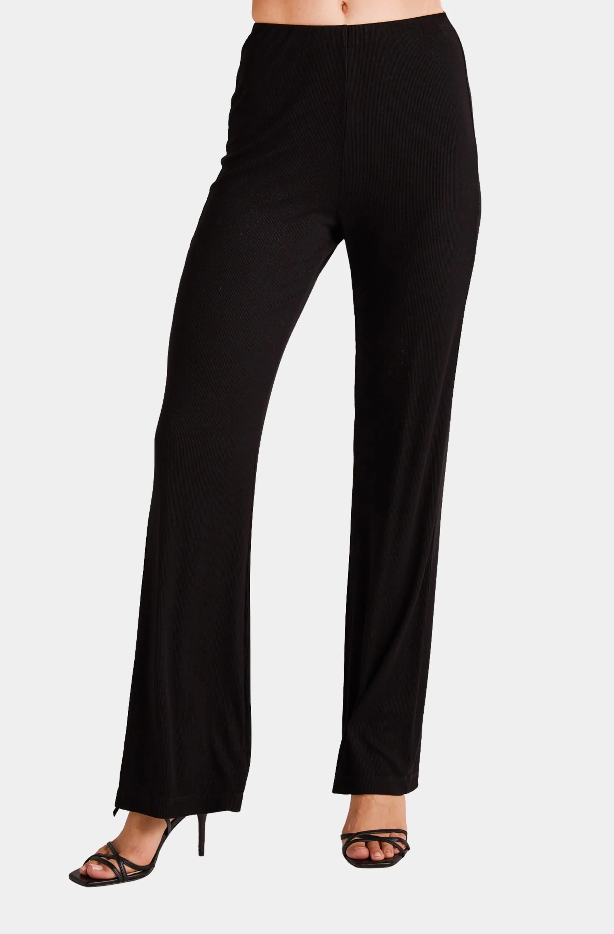 Rib Wide Leg Pant