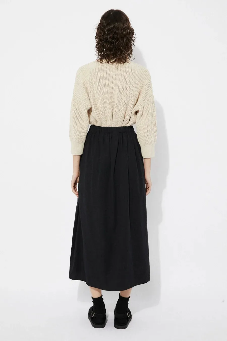 RITA ROW - FISHER SKIRT - BLACK - SS25