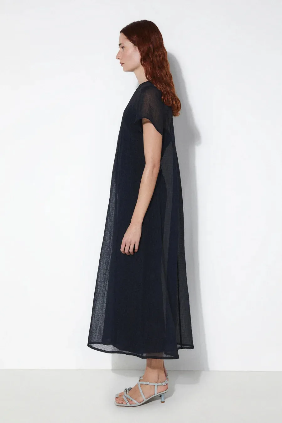 RITA ROW - FOLIAE DRESS - NAVY - SS25