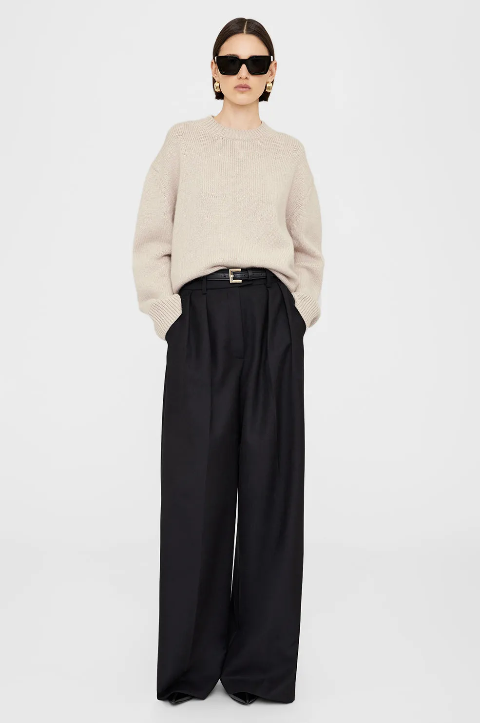 Rosie Sweater - Oatmeal -ANINE BING