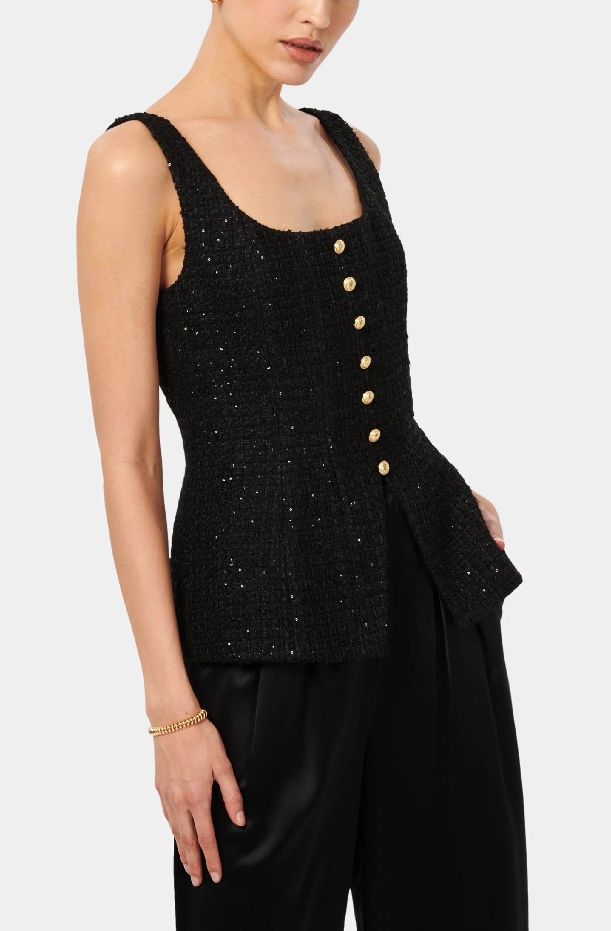 Rosita Tweed Top
