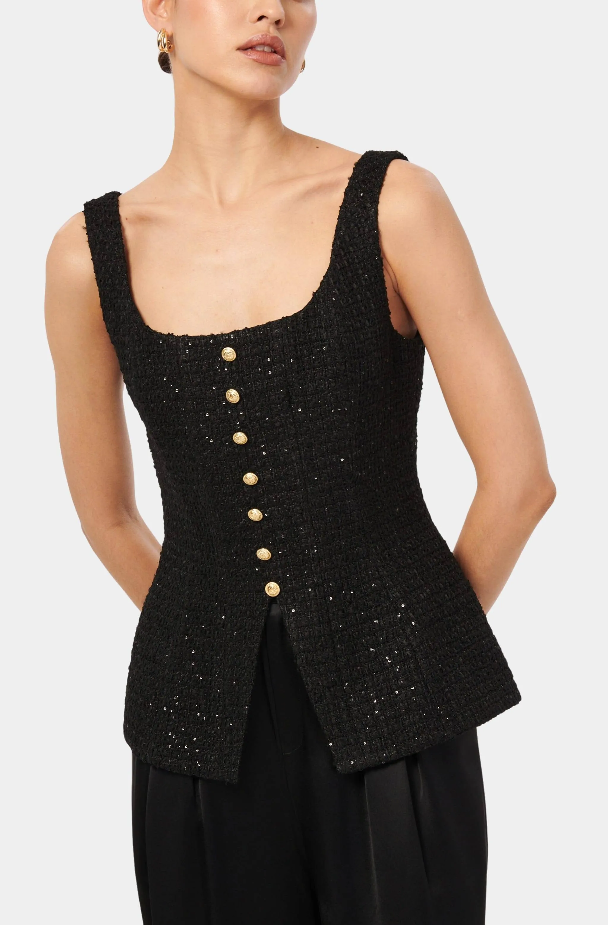 Rosita Tweed Top