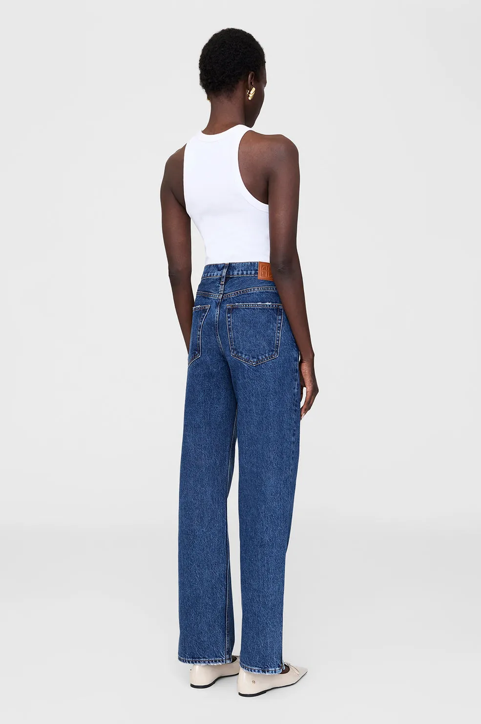 Roy Jean 31" - Clean Indigo Denim -ANINE BING