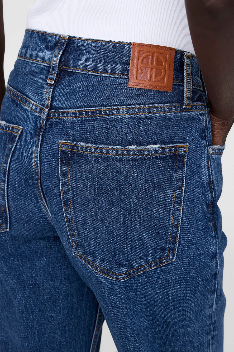 Roy Jean 31" - Clean Indigo Denim -ANINE BING