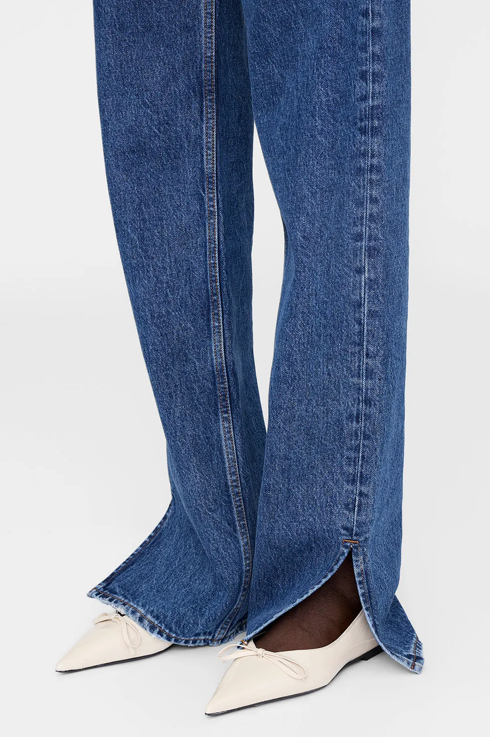 Roy Jean 34" - Clean Indigo Denim -ANINE BING