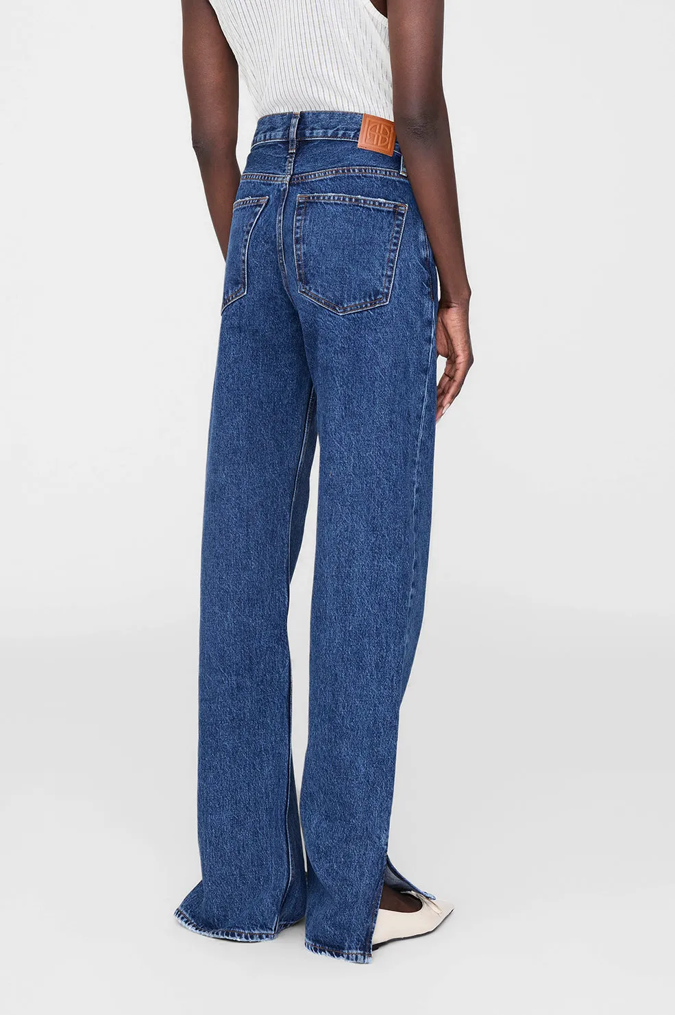 Roy Jean 34" - Clean Indigo Denim -ANINE BING
