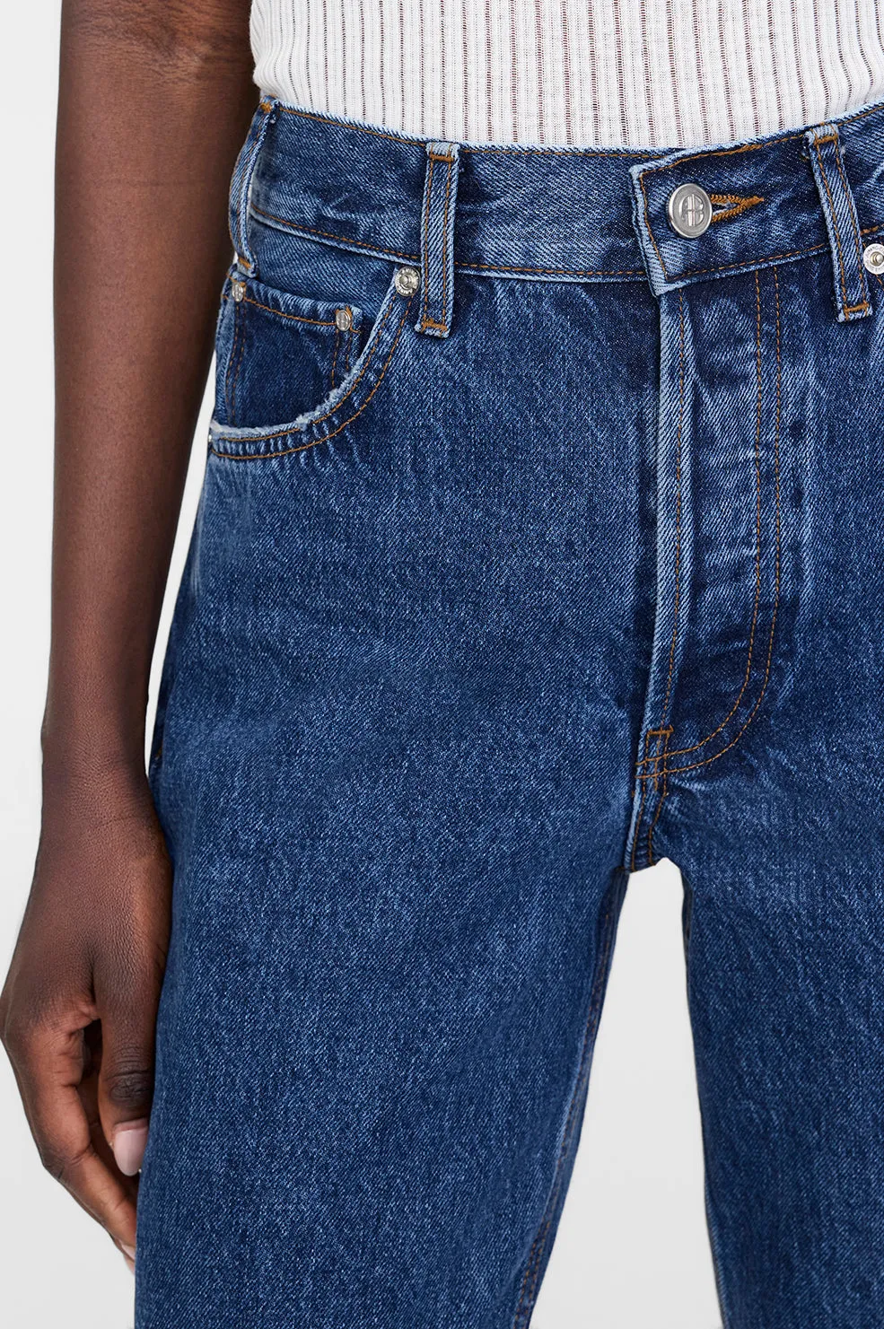Roy Jean 34" - Clean Indigo Denim -ANINE BING